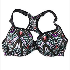 PINK AZTEC PRINT SPORTS BRA